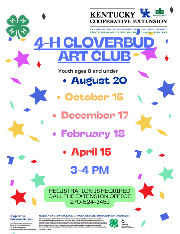 4-H Cloverbud Art Club